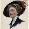 Woman wearing a hat, 1901s
