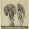 Japanese girls with umbrellas