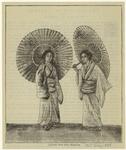Japanese girls with umbrellas