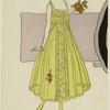 Fashion drawing of a woman, French, 1900-1919