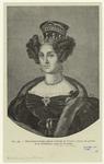 Marie-Anne-Caroline grande-duchesse de Toscane, d'après une gravure de la bibliothèque royale de Bruxelles