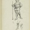High stockings, formerly lower pant of breeches; used by peasants, a. with garter b. for protection in brush, etc