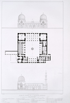 Plan et coupes de la Mosquée Barkauk