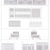 Détails de menuiserie des grilles et des fauteuils de la salle du tombeau de Qalaoun