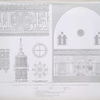 Coupe et détails de l'inscription et du lustre du sancutaire de la Mosquée Hassan