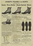 Joseph Fearey & Son's celebrated gents five-dollar hand-sewed shoes