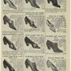 Advertisement for various styles of women's shoes
