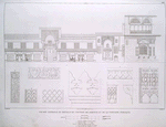 Facade latérale et détails du Couvent de Dervich et de la fontaine publique