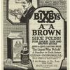 Bixby's AA brown shoe polish for dark tan and brown shoes
