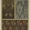 Textile patterns with religious imagery, 13th century