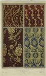 Floral textile designs, 15th century