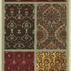 Floral textile designs, 14th century