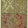 Floral textile designs, 18th century