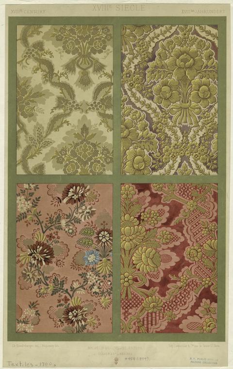Floral textile designs, 18th century - NYPL Digital Collections