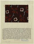 Calico swatch with floral pattern, 19th century