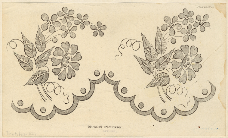 Muslin pattern - NYPL Digital Collections