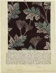 Textile design with leaves, 19th century