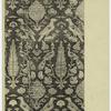 Tissu de soie a fils d'argent, art persan, XVIIe siècle 