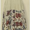 Skirt, of cotton, hand-painted, Indian, made up in Europe 