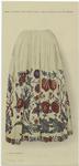 Skirt, of cotton, hand-painted, Indian, made up in Europe 