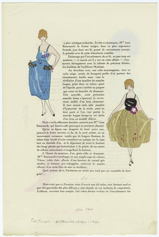 Women in evening gowns, 1921 - NYPL Digital Collections