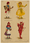 Maltese water carrier; Butterfly; Red riding hood; Goblin