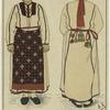 Holiday costume, Kazan, Mordvinian Republic, Russia, 1800s