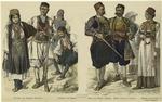 Bomohner von Kruzevice (Crivoscie) ; Lastträger von Ragusa ; Mann aus Grudda (Ragusa) ; Risano (boccche di Cattro.) ; Mädchen aus Grudda di Canali (Ragusa)