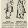 Riding suit ; Outing shirts and skirts