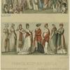 Women wearing shawls, France, 1700-1800s