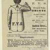 Ballou's patented F. Y. S. French yoke shirts