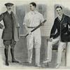 Men in sportswear, one holding a cricket bat