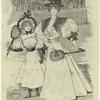 Woman and girl with tennis rackets