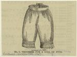 Trousers for a girl of five