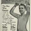 Advertisement for Porosknit underwear for men and boys