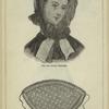 Veil for windy weather ; Design for above veil, showing how it is tied