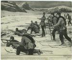 Austrian troops practising on snow-shoes [text missing] the Alps