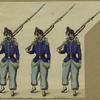 French soldiers carrying bayonets, 19th century