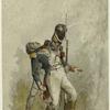 French soldier catching a wounded soldier, 19th century
