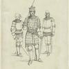 British Knights with armor and swords, A. D. 1377-1399