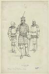 British Knights with armor and swords, A. D. 1377-1399