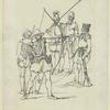 British soldiers with weapons, A. D. 1558-1603