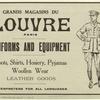 Grands magasins du Louvre Paris uniforms and equipment 