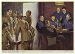 British military personnel smoking and drinking, 20th century