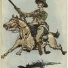 British military man riding a horse, ca. 1901s