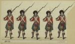Scottish soldiers holding bayonets