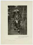 A samurai in full armor, the original patron of damaskeening in Japan
