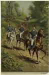 American soldiers riding on horseback, ca. 1801-1840