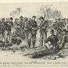 Union soldiers sharing their rations with the Confederates