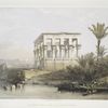 The hypaethral temple at Philae, called the Bed of the Pharoah